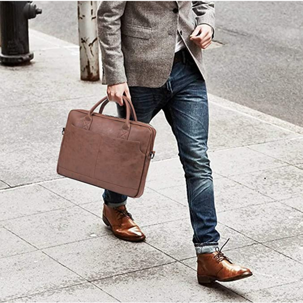 NEW! Stylish Leather Limpton Buisness Satchel